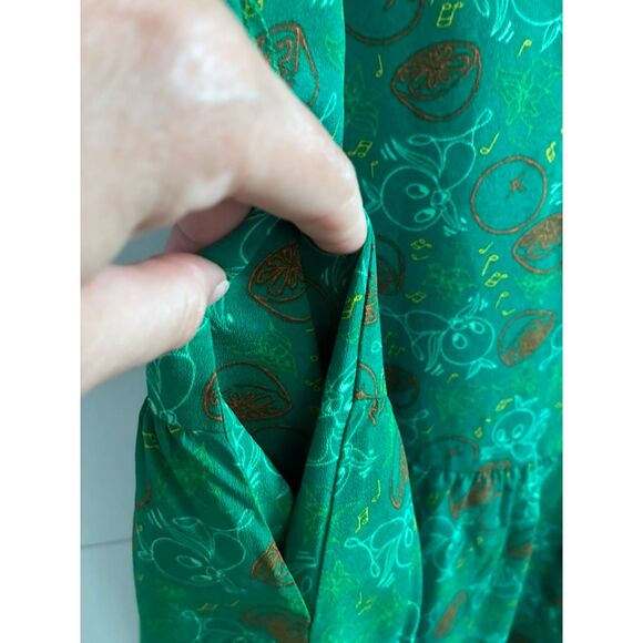 Disney Dress Shop Orange Bird Green Boho Dress Size Small 50th Anniversary - Picture 5 of 8